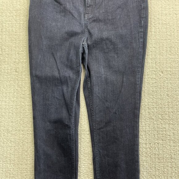 Calvin Klein Jeans Women’s Sz 14 Dark Blue High Rise Skinny Denim Pants Casual - Picture 3 of 14